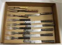 Flat of Civil War Era Flatware