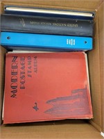 Worldwide Stamps Bankers Box of pages & albums inc
