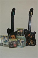 Elvis ornaments, dolls, guitar wall clocks etc