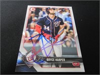 BRYCE HARPER SIGNED SPORTS CARD WITH COA