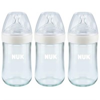 NUK Simply Natural Glass Bottle 8 Oz, 3-Pack