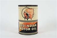 RED INDIAN MOTOR OIL IMP GALLON CAN