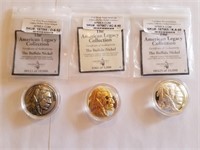3 Legacy Collections Silver Buffalo Nickle Proofs