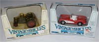 (2) ERTL Vintage Vehicles 1960 Corvette + Massey