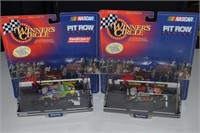 (2) NASCAR Winners Circle Pit Row Kenny Irvin sets
