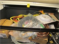 LOT OF GAS REPAIR RELATED ITEMS HOSES, COPPER