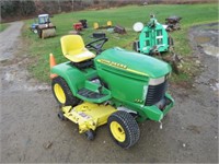 JOHN DEERE 325 RIDING LAWN MOWER, 655 HOURS HAS