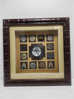 Asian Style Stone Carving Shadow Box Wall Decor