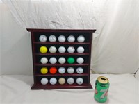 Meuble présentoir pour 25 balles de golf