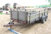 Tandem Axle Farm Wagon w/Spare Tire