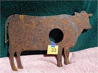 11" x 8" Metal Cow Cut Out
