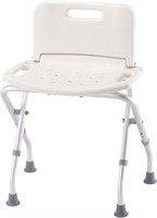 Folding Bath Seat with Back Support, Portable