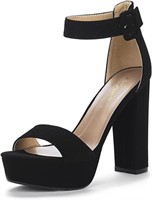 DREAM PAIRS Women's Hi-Lo Wedge High Heel Sandals