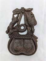 Cast Iron Hanging Wild Game Wall Pocket