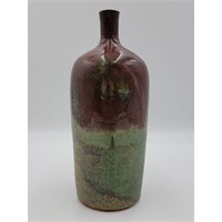 A Signed Studio Pottery Bottle / Vase Charles Ric