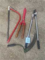 Pruners, hedge trimmers, Bucksaw