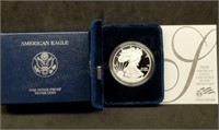 2008 1oz Proof Silver Eagle w/Box & Papers