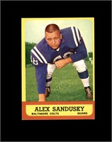 1963 Topps #6 Alex Sandusky EX to EX-MT+