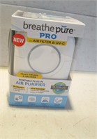 NEW BREATHE PURE PORTABLE PLUG IN  AIR PURIFIER