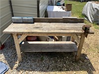 Wood Work Bench/Vise