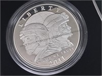 2011 US Army 1 oz silver dollar