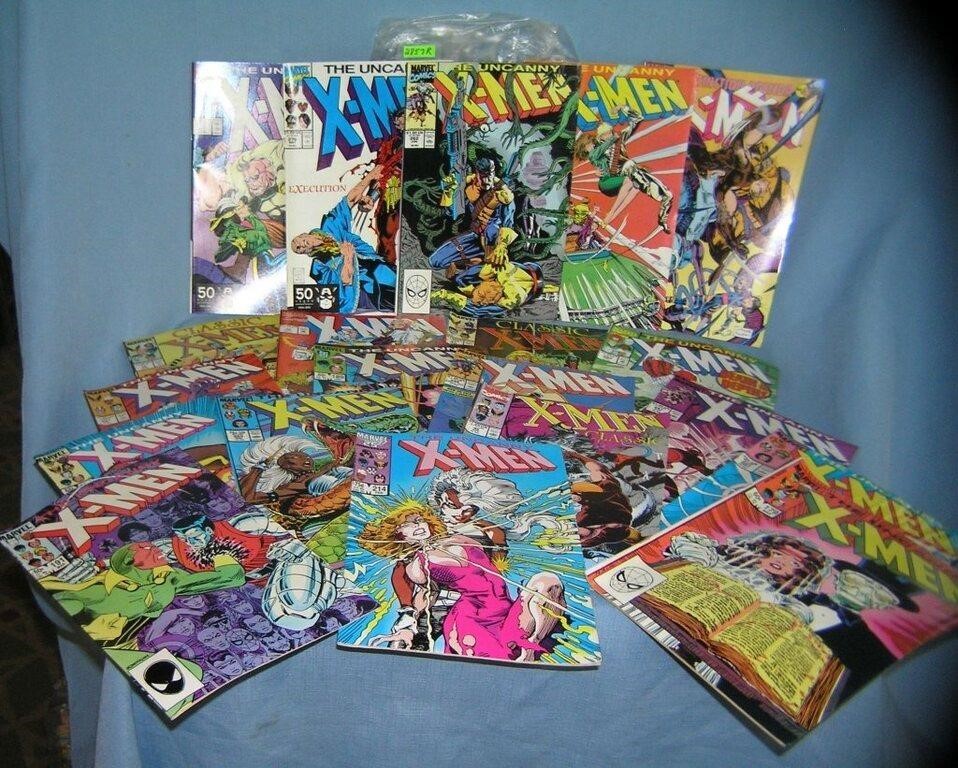 Large collection of vintage Xmen comic books