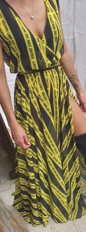 Caution Tape Dress