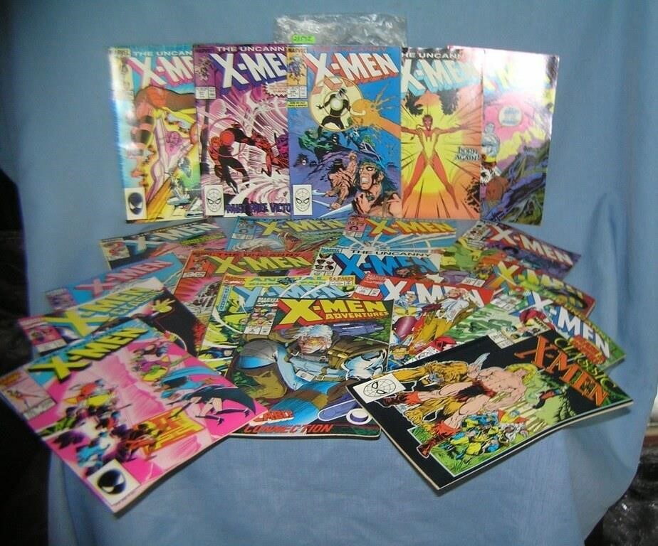 Large collection of vintage Xmen comic books