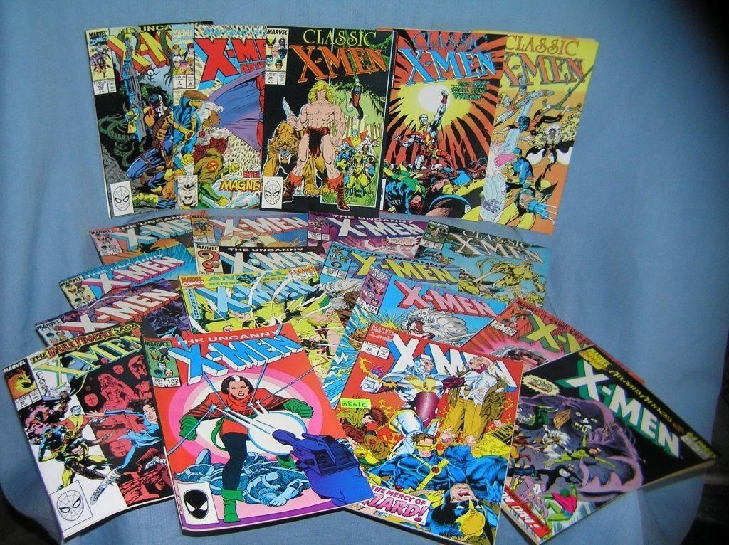 Large collection of vintage Xmen comic books