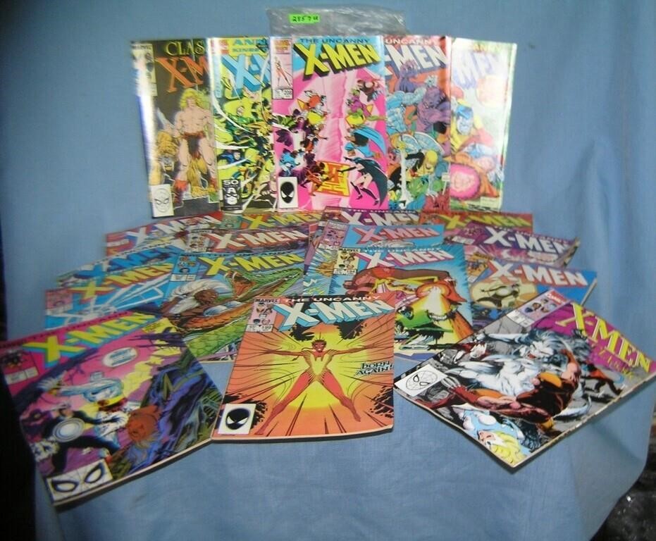 Large collection of vintage Xmen comic books