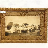 Vintage Photo in Beautiful Brown Frame