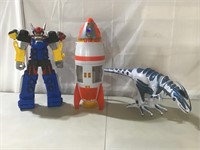 Megazord, Ryan’s world rocket, roboraptor