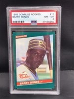 1986 Donruss Barry Bonds rookie  card PSA 8