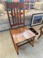 Rocking Chair with Sewing Drawer