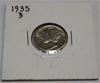 1935-D Mercury Dime