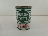 Vintage Metal Quaker State 1 Quart Can