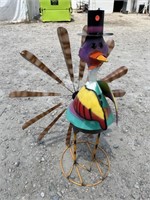 METAL ART TURKEY WHIRLIGIG