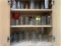 All glasses in cabinet