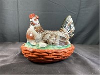 Ceramic Hen on Nest