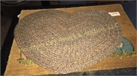 Primitive heartshaped rug