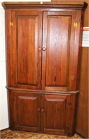 Antique Southern Piedmont Pine Corner Cabinet