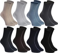 8 New Pairs LG Neutral Diabetic Socks Size 11.5-13