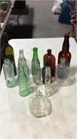 Lot of old bottles