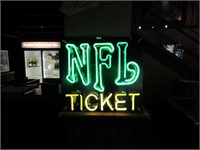 Neon NFL Ticket Sign 26 x 23 inches