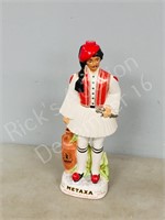 Metaxa figurine decanter- 18" tall