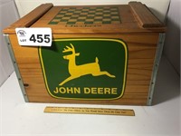 JOHN DEERE WOODEN TOY BOX