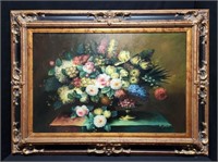 Timeless Treasures Oil Painting Signed L Frank