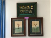 Golf watercolors