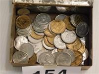 Gov. George C. Wallace tokens in old tin