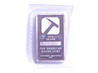 5 Gram .999 Fine Silver Bar